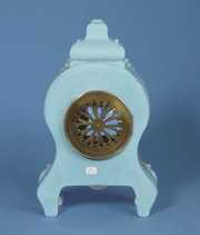 Serves Blue And White Porcelain Mantel Clock