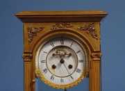 Architectural Gilt Crystal Regulator Clock