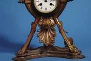 Decorative Victorian Bronzed Mantel Clock
