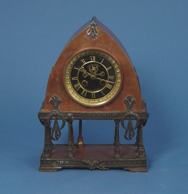 Marti Domed 10 Column Portico Mantel Clock