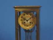 French Marti Beveled Glass Regulator Clock