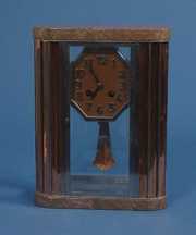 French Art Deco Crystal Regulator Clock