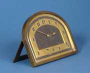 Art Deco Brass Strut Clock