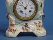 Colorful French Porcelain Mantel Clock