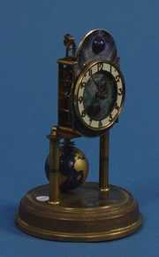 J Kaiser 400 Day Globe Pendulum Mantle Clock