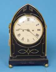 English Regency Inlaid Fusee Bracket Clock