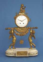 Large French Dore Mantel Clock