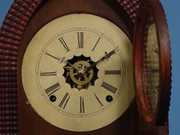 E.N. Welch Ripple Front Beehive Mantel Clock