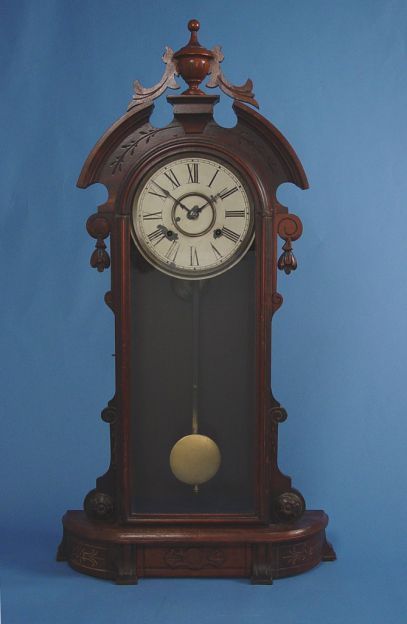 Very Large Waterbury Walnut Parlor Clock