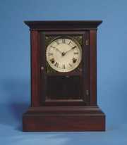 Atkins Rosewood Pilaster Mantel Clock