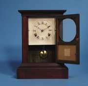 Atkins Rosewood Pilaster Mantel Clock