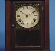 Atkins Rosewood Pilaster Mantel Clock