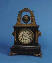 Unusual Ringing Bell Automata Mantle Clock