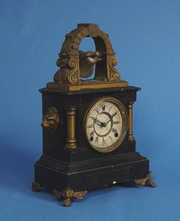 Unusual Ringing Bell Automata Mantle Clock