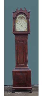 Ca 1830 PA Mahogany Grandfather Clock