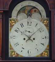 Ca 1830 PA Mahogany Grandfather Clock