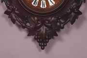 Biguet Carved Oak Cartel Wall Clock