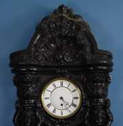 Paper Mache Figural Vienna Wall Clock