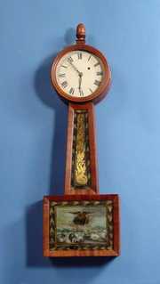 Period American WT DRVN Banjo Wall Clock