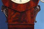 English Mahogany Drop Dial Fusee Wall Clock