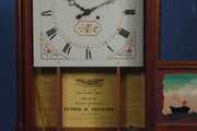 Elmer Stennes Pillar & Scroll Shelf Clock