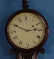 Early American Banjo Clock Signed Tift