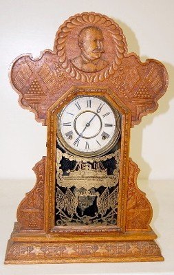 Ingraham Oak “Admiral Dewey” Kitchen Clock