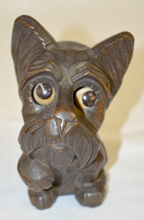 Antique Scotty Dog Rolling Eye Clock