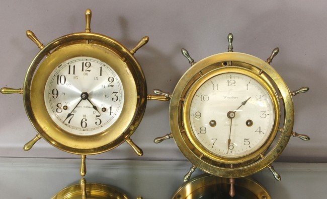 2 Ships Bell Clocks