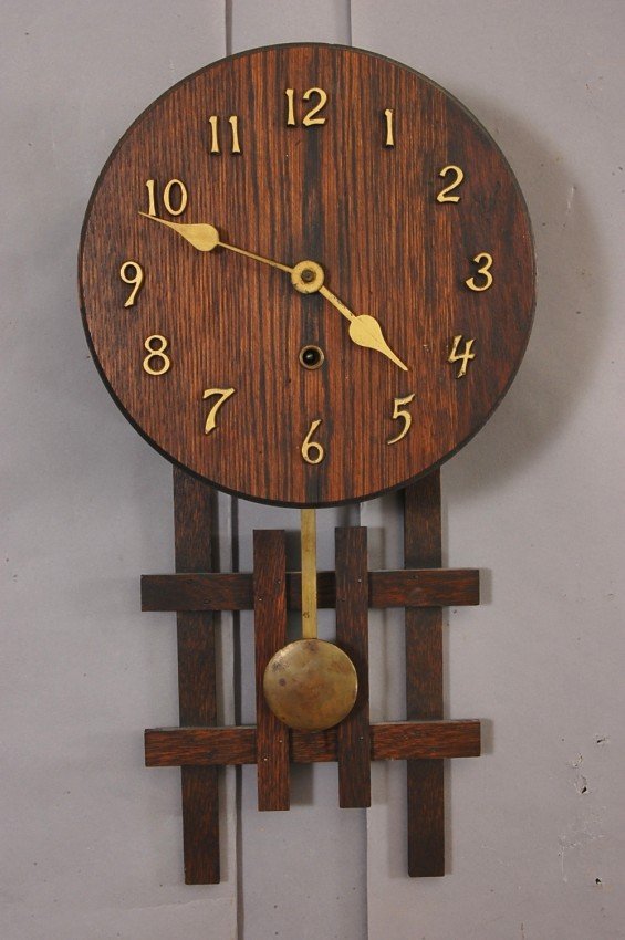 Sessions La Hama Model Arts & Crafts Oak Clock