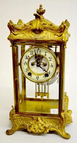 Antique New Haven Crystal Regulator Clock, “Thoreau”