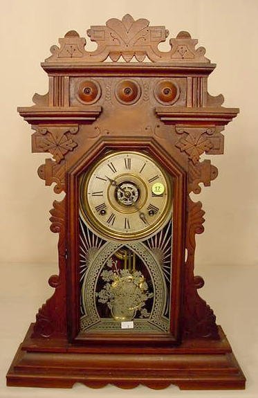 Ingraham Walnut Parlor Clock