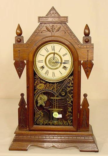 New Haven Walnut Parlor Clock