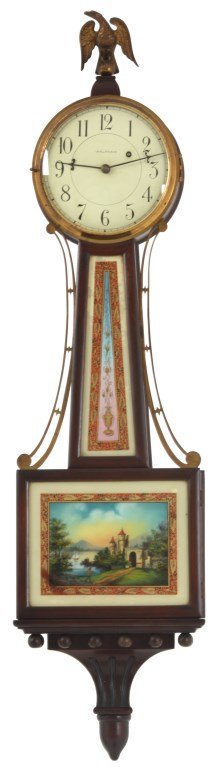 Waltham Mahogany Presentation Banjo Clock