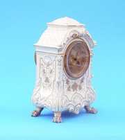 French Porcelain Japy Freres Mantel Clock