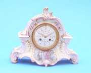 Handpainted Royal Bonn Porcelain Mantel Clock