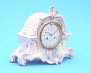 Handpainted Royal Bonn Porcelain Mantel Clock