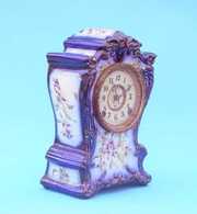 Kroeber Cobalt Blue Porcelain Mantel Clock