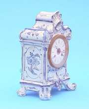 Blue & White Delft China Mantel Clock