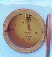 French Painted Porcelain Mantel Clock