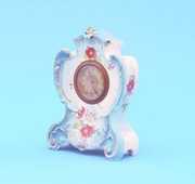 Small German Porcelain Mantel Clock