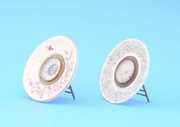 Two New Haven China Plate Mantel Clocks