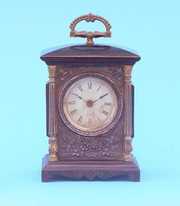 American Painted Iron Carriage Clock