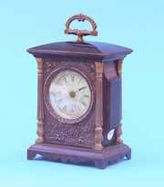 American Painted Iron Carriage Clock
