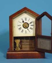 Waterbury Rosewood Cottage Mantel Clock