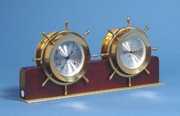Barometer Ships Bell Clock Set