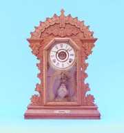 Ingraham Oak Kitchen Clock With Level In Base