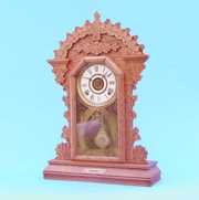 Ingraham Oak Kitchen Clock With Level In Base