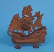 Santa Maria Iron Doorstop Clock