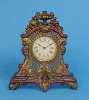 Gilt Metal Novelty Mantel Clock